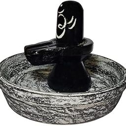 AAMAR HANDICRAFT Handcrafted Black Marble Shivling with Jalabhishek Plate – Ideal for Office & Spiritual Gifts Set with Plate –Home/Office Decor & Thoughtful Gift for Devotees (Pack of 1)-image-88