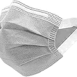 NELCOMED Disposable Masks Soft Earloop for Long time Use | Smms Non Woven Fabric |100 pcs Count |Grey Colour | Pollution Mask |Work men Masks-image-79