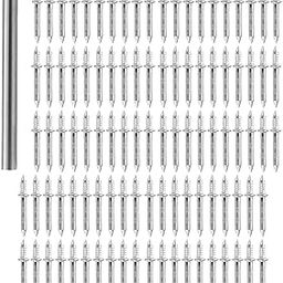 ATORSE Double Headed Nails with Sleeve Tool Premium Picture Hanging Expansion Screw 100 Pieces-image-1
