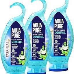 Patanjali Aqua Pure Intensive Hydration Shower Gel 250ml (Pack of 3), for Refreshing Cleanse and Skin Hydration with Natural Ingredients-49