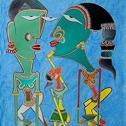 Family (Acrylic Painting By Jagadish Ambalgi)-image-27