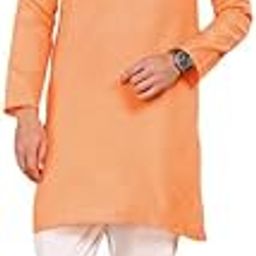 Men Solid Cotton Blend Straight Kurta | Cotton Plain Full Sleeves Kurta for Men | Festive, Casual, Traditional, Ethnic Wear Men's Kurta-image-35
