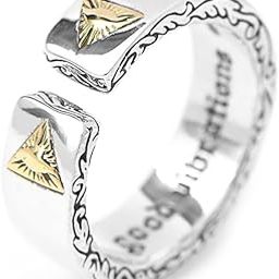 God Eye Ring for Men Women Open Golden Eye of Providence Illuminati Triangle Ring Adjustable Retro Ring Masonic Evil Eye Fashion Hip Hop Halloween Jewelry-image-28