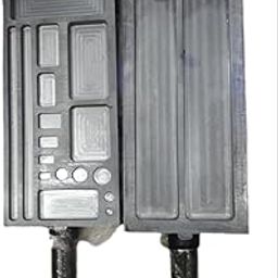 ASHIRWAD 35.5 cm Double Iron Ingot Mould, 10 kg Black Metal Casting Mould with Handles-image-44