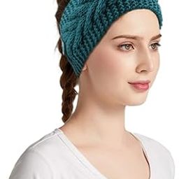 Green Arrow Winter Headbands for Women Wool, Ear Warmers for Women Headband Knit Thick, Cold Weather Warm Ear Muffs Winter Ear Protector-image-59