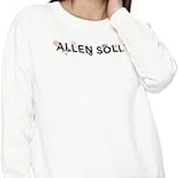 allen solly Women Cotton Blend Crew Neck Sweatshirt-picture-37