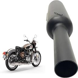 Ozango Exaust Short Bottle Silencer Mini Punjab Dholki Dholki Black for RE Reborn Classic 350-28