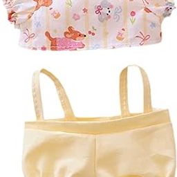 CALANDIS™ Plush Doll Clothes for 15-17cm Doll DIY Costumes Soft Plush Doll Accessories Shirt and Overalls-image-8