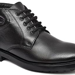 Men's Genuine Leather (NDM Leather) Handmade Black Lace-up Formal Boots-image-16