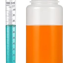 LABXPORT 500ml Reagent Bottle & 100ml Measuring Cylinder combo for safe storage and accurate measurement- for Laboratory Classroom hospital DIY Storage at Home CraftSample Bottle-image-7