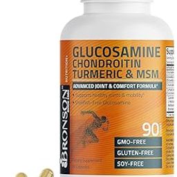 Glucosamine Chondroitin Turmeric & MSM Advanced Joint & Cartilage Formula, Supports Healthy Joints, Mobility & Cartilage - Non-GMO, 90 Capsules-2
