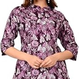 Printed Shirt Style Top for Women-image-99