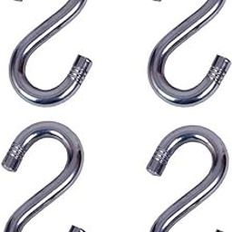 Strong Stainless Steel S Hooks for Hanging Heavy Duty Swing Chain Link Rod Kit Hanging Jhula Patio Accessories Capacity of 1000 KG (Pack of 4)-picture-18