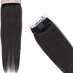 EKAN Clip In Ponytail Human Hair Extension for Girls and Women for Regular Use Pack of 1 (Dark Brown)-54