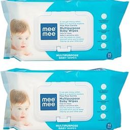 Mee Mee Baby Wipes (Gentle Multipurpose, 72 Pieces (Pack of 2))-image-73