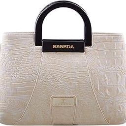 Off-White Gold tone Snake Work PU Synthetic Handbag For Women-24