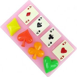 Poker Silicone Mold - MoldFun Playing Cards Hearts Diamonds Spades Clubs Mould for Chocolate, Fondant, Cake Cupcake Topper Decorating, Soap, Gum Paste, Polymer Clay, Candy, Resin-image-33