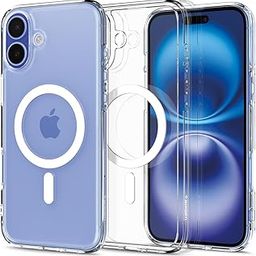 Spigen Ultra Hybrid Magfit Back Cover Case Compatible with iPhone 16 (TPU + Poly Carbonate | White)-picture-22