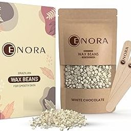 ENORA White Chocolate Hard Beans Depilatory Stripless Wax | Used For Upper Lips, Arms, Legs, Full Body (50 GRAM, WHITE CHOCOLATE)-image-15