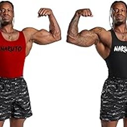 Gym Vest Workout Tank Top Set, 2 Pack, Men's Fitness Muscle Shirts Multicolour VEST001-image-89