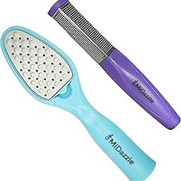 Midazzle Triangle & 3 in 1 Rectangle Foot Scrubber, Callus Remover - Colors May Vary - (Pack of 2)-2