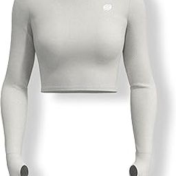 Sfytt Women Workout Crop Top Athletic Yoga Long Sleeve Fitness Tight Tee Gym Cropped Tank Tops-image-78