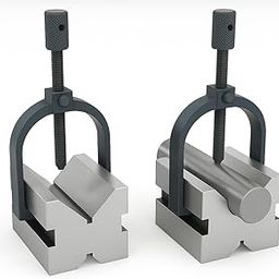 Precision Steel V-Block with Clamp Set – 32x32x40mm Hardened & Ground-4