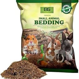 Elamgreen Cocopeat Animal Bedding, Natural Coconut Coir Ideal for Hamsters, Gerbils, Rabbits & Pigs, Parrots,Dwarf,Guinea Pigs 2kg-24