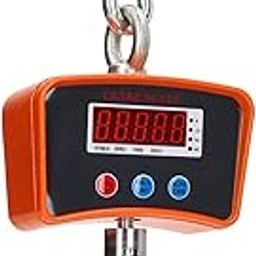 Digital Crane Scale 1100LB, Electronic 100‑240V Digital Crane Scale with Backlight for Industrial Use (EU Plug)-11
