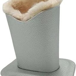 Anti scratch Plush Eyeglasses Holder Stand Protective Glasses Case Silver-image-33