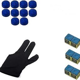 KBA Combo of Pool & Snooker Glove, 6 Pcs Chalk and 10 Pcs Cue Tip (9mm)-image-38