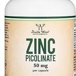 Zinc Picolinate 50mg, 300 Capsules (Immune Support) Non-GMO, Gluten Free (300 Day Supply-14