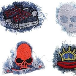 bnf® 2x4 Pieces Embroidered Sew-on Patches Cloth Sticker for Clothes Hat Bag Repair | Patches | Embellishments & Finishes | Sewing-picture-11
