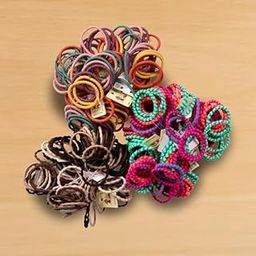 Mini Mover Hair Band Set Of 100 Pcs-Mix Colour-image-40
