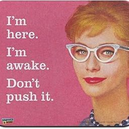 I'm Here Awake Don't Push it Funny Humor Low Profile Thin Mouse Pad Mousepad-image-51