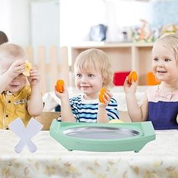 LICHTS Instant Ice Cream Maker Pan Roll DIY Frozen Yogurt Making Tray Green-image-10