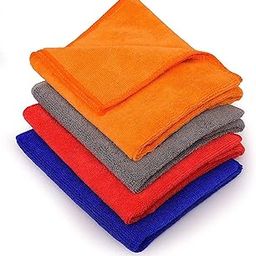 Handkerchiefs Soft Towel | 100% Cotton Fabric Light Multicolored Hankies | for Girls/Women/Baby (Set of 4)(28cmx28cm) (MULTICOLOR)-image-61