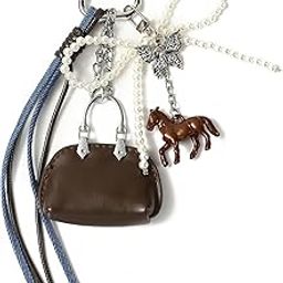 Gallop Bag Charm | Key Ring for Handbags | keychain for girls cute |Aesthetic Phone charms Car Key chain | Travel Accessories | Ideal for Gifting-picture-18