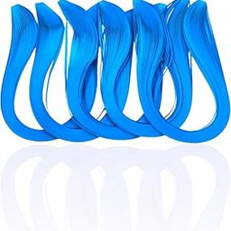 Quilling Paper Blue Shade Colour Strips 5MM | Single Color | for Earings Jewellery Making for Kids and Adults | Origami Paper | Floral Designs & Project Work (Blue)-25