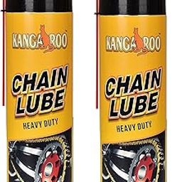 Kangaroo Chain Lubricant Spray (Pack of2) of 500ml each | Chain lube Grease| Multipurpose Spray, Rust Remover, Lubricant, Stain Remover, Degreaser, and Cleaning Agent-1