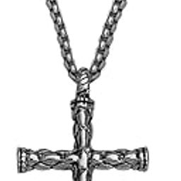 Lord Jesus Crusifix Cross With Black Zinc Metal And Cotton Dori Pendant Necklace For Men And Women SPn2022822-image-13