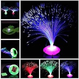 ROCK WORLD Color-Changing LED Fiber Optic Night Light Lamp Battery-Powered Home, Christmas, Party, Bedroom Decor Lamp Pack of 1-picture-30