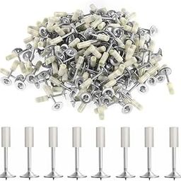 ZEVESTY Nail Gun Steel Nails 100 pcs Round Nails Wall Fastening Tool Nail Gun Accessories Ceiling Cable Fixed Slotting Device Repair Tool 7.3mm Rivet Nails Wall Fastener Working Tool Concrete Nail Gun-33