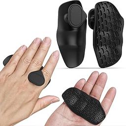 SELBATON Silicone Finger Grips for Exercise, Anti-Slip Workout Hand Protection, Black-image-12