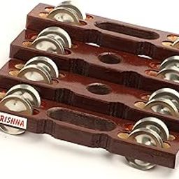 Akshar Tabla Mart Wooden Pair of Kartal Hand-Cymbals Indian Musical Percussion Instrument-image-3