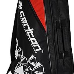 Carlton Vapour Trail P 2 Comp Badminton Kit Bag(Separate Shoe comp) (Black Red)-picture-29
