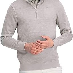 Dry Fit Pullover Sweaters for Men - Quarter Zip Fleece Golf Jacket - Tailored Fit-image-30