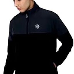 Men Colorblock Sports Jacket(Dark Grey,S) 02-picture-31