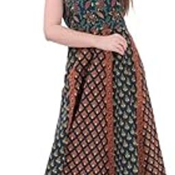 Women's Anarkali Maxi Dress (Green, Free Size)-picture-45