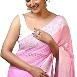 sugathari Women's Black Banarasi Kanchipuram Art Silk Saree for Women – Traditional Wedding & Party Saree with Blouse Piece – Ethnic Indian Silk Saree for Bridal, Festive & Gifting (RT-21)-picture-17